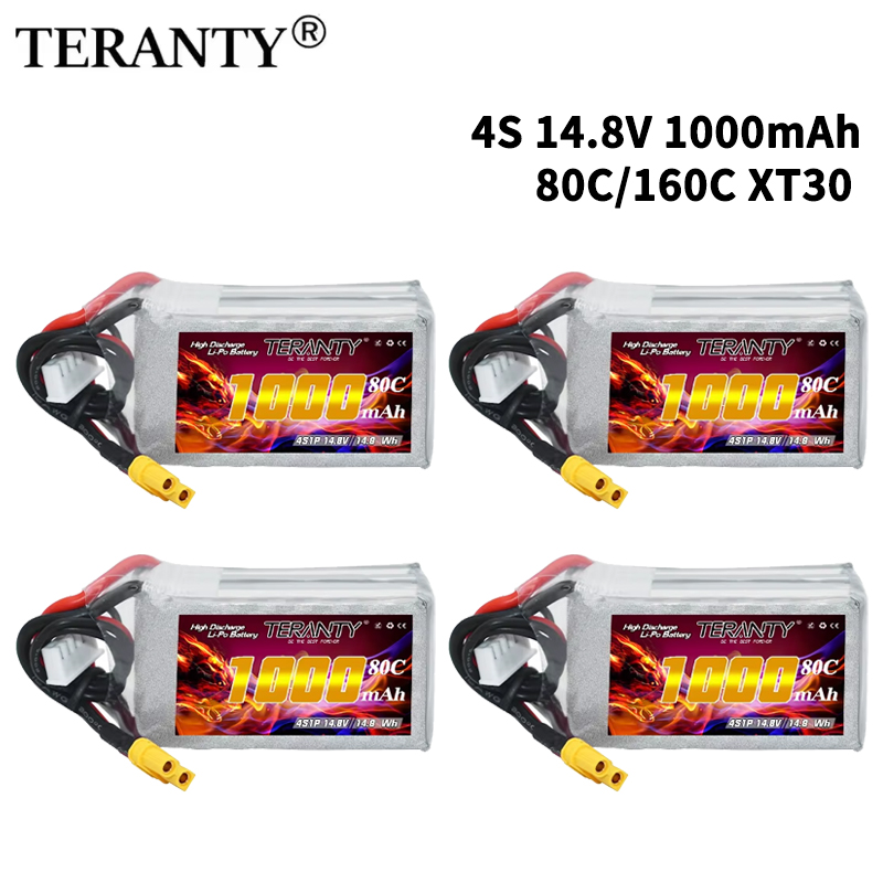 Rc Helicopter Parts - Bateria Lipo TERANTY 4S 1000mAh 14.8V