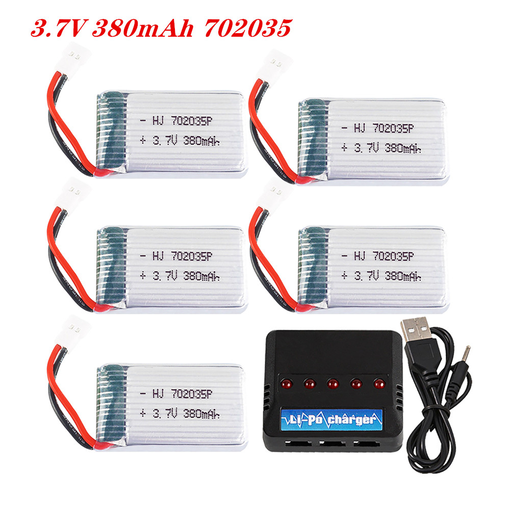 Rc Helicopter Parts - 3.7v 380mah 702035 lipo bateria recarregável