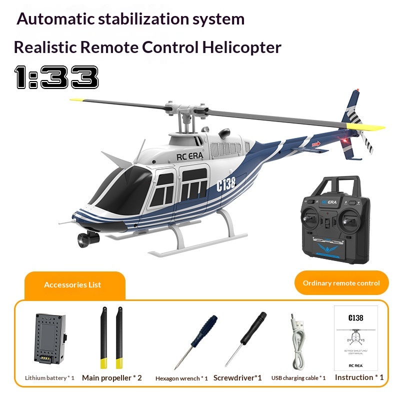 Helicóptero RC Era C138 Bell 2 - Rc Helicopter Single Rotor avaliação e preço